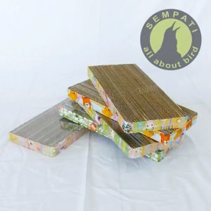 SEMPATI Garukan Kucing Super Jumbo 40x22 cm Mainan Kucing Papan Cakaran Kucing Garuk Cat Scratcher Kotak Kardus cakaran kucing Kitten Anabul Kucing Anjing