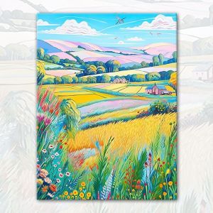Kayou | DIY Oil Painting By Number Scenery Paint By Number Oil Handpainted Acrylic Unique Gift Wall Art Home Decor