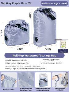 TAILI | Travel Waterproof Compressed Storage Bag Clothing Organizer