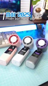 [2025 Bản mới ] Quạt Mini Cầm Tay Thông Minh K801 - Mát Lạnh Nén Băng 100 Cấp Gió Pin Trâu - Tiện Lợi Mọi Nơi Bảo Hành 1 Đổi 1