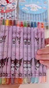 12 Colors Twistables Crayons Cute Character Twistable Rolling Crayon Best Gifts For Kids Drawing Supplies