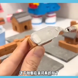 ช่างก่ออิฐสร้างบ้านและกำแพงบ้าน DIY สำหรับเด็ก แบบจำลองกระท่อมของเล่นเด็กชาย วิลล่า บ้านจริง อิฐ