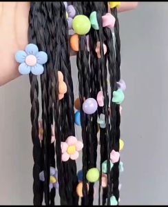 KARET RAMBUT KEPANG AKSESORIS RAMBUT PALSU ANAK CEWEK FASHION MOTIF LUCU