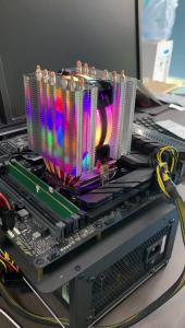 6 Heat Pipe Cooler CPU Fan 90MM Air-Cooled Processor RGB Cooling Fan for Intel LGA2011-3 X79 X99 E5 2066 115X 1200 1700 AM4 AM5