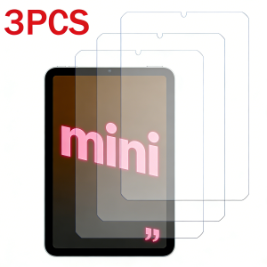 3PCS Glass Screen Protector for iPad Mini (2024) A17 Pro 7th Generation/6th 2021 8.3" 5th 4th Tempered Glass Protective Film