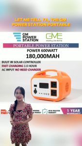 GM Power Station Portable Power Station 600w 180000mah lifepo4 battery fast charging