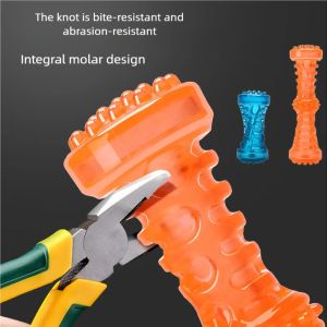 Dog Chew Toy Resistant Bite Resistant Pet Toy Toothbrush Bone Sturdy Dog Toy Interactive Puppy Game Toy Dog Bone Pet Accessories