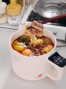 Kawu Multifunctional Rice Cooker 1.2L 450W With Steamer Electric Cooker Hot pot Non Stick Pan 1-Yr Warranty XM-DZ12