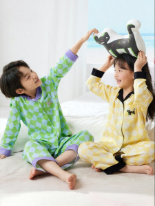 potatokids | Breathable Soft Parent-child Striped Pyjama Set