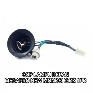 Cop Lampu Depan Megapro New Monoshock - Pitingan Fitting Fiting Piting Socket Soket Dop Bohlam Bulb Depan Honda Mega Pro New Monoskok Sok Shockbreaker