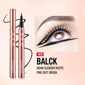 O.TWO.O Black Slim Line Eyeliner Pencil Easy To Draw Waterproof Eye Liner Pen Long Lasting Quick Dry Liquid Eyeliners