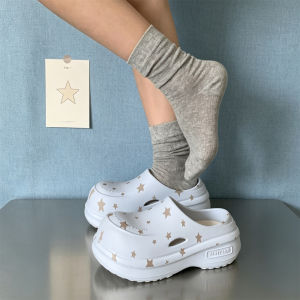 XIXITIAO | Anti-slip Flat-toed Elevating Clogs Shoes