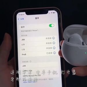 Pro 6 TWS Bluetooth Earphone dengan Mic HiFi Stereo Handset Bluetooth Headset Bass & Earpads