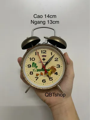 Đồng hồ con gà mổ thóc lộ 2 chuông ( lên dây cót )