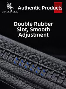JIFANPAUL | Buckle-free Mens Leather Belt Genuine Leather