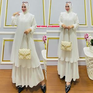 GAMIS PLISKET SET JILBAB SEGI EMPAT GAMIS MEWAH TERBARU