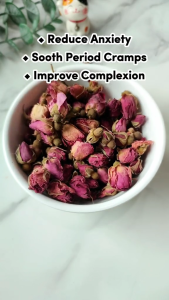 4Leaftea Rosy Passion Premium Rose Bud Flower Tea Better Skin Health Improves Body Odour Reduces Bad Breath