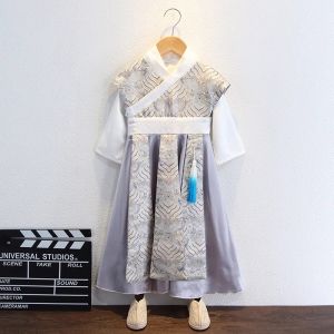 Hán Phục Trẻ Em Trang Phục Đời Đường Trang Phục Biểu Diễn Phong Cách Trung Quốc Trang Phục Đời Đường Trang Phục Biểu Diễn Cổ Trang Bé Trai Xuân Thu Hiệp Khách Bộ Hai Chiếc Bé Trai