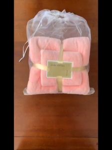 2pcs set embossed towel microfiber absorbent quick-drying cleaning towel coral fleece towel four colors high quality
