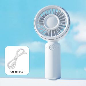 Quạt Mini USB Di Động Có Thể Sạc Lại Yên Tĩnh Dùng Để Trang Điểm Làm Mát Lông Mi Cho Trẻ Em Văn Phòng Du Lịch Ngoài Trời - Quạt Làm Mát Không Khí Nhỏ Gọn