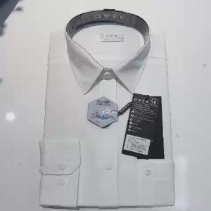 OWEN - Áo sơ mi Owen trắng dài tay nano/ cafe ( có túi ngực/ không túi ngực)
