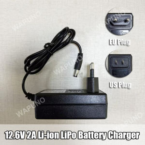 12.6V 2A Lithium Battery Charger for 12V 3S 18650 Li-ion Battery Packs Compatible with LED Lights Electric Drills Wrenches
