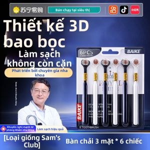 Chổi Đánh Răng Mềm Ba Mặt Siêu Mịn Dành Cho Nam Và Nữ Chổi Đánh Răng Chuyên Dụng Cho Người Lớn Thương Hiệu Hàng Đầu 2969
