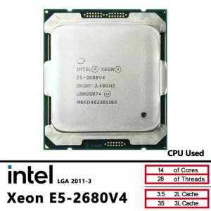 Intel | Bộ Xử Lý Máy Chủ Intel Xeon E5-2680v4 CPU 2.4GHz 14 Nhân 35M Cache 120W LGA 2011-3 Dành Cho Tính Toán Hiệu Năng Cao