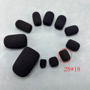 10pcs Headset Replacement Foam Microphone Cover Telephone Headphone Mic Case Microphone Windscreen Windshied Sponge