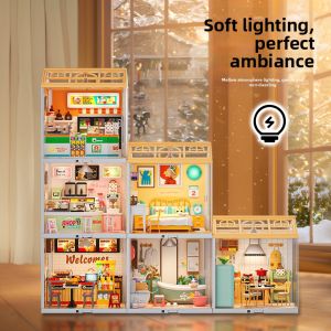 ZHUOLESHI | DIY House Model with Lights Childrens Educational Toy