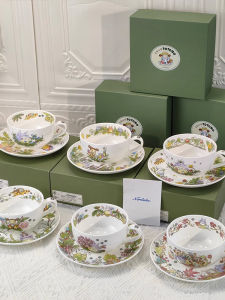 Noritake Zewu Ghibli Totoro Miyazaki Cat Dragon Red Tea Coffee Cup Plate Gift Box Japanese Style Bone China Dining Utensils