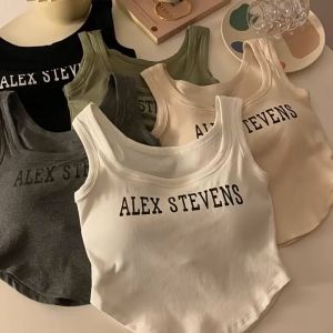 เสื้อครอปท็อปลําลอง สีเดี่ยว ฟองน้ำ เสื้อหมอน ทรงพิเศษ สายใหญ่ สําหรับผู้หญิง