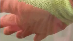 Sarung Tangan Kombinasi Katun Karet Latex Grip Anti Slip