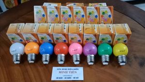 Bóng LED chanh Bóng trái chanh Bóng trang trí 1W gồm 8 màu lựa chọn vàng trắng xanh lá xanh dương cam tím hồng đỏ chính hãng KOWO.