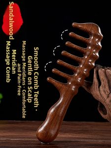 XIAXIU | Massaging Scalp Protection Wide Tooth Sandalwood Comb For Curly Hair