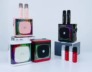 Karaoke Speaker With Mic Portable Speaker Amplifier Home KTV Outdoor Speaker Microphones 3D Stereo SurrounD