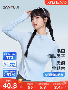 Three Happiness Lightweight Breathable Slim Fit UV Protection Clothing Womens Summer Fashionable Windbreaker 2025 New Style