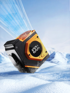 Long-Lasting Battery Neck Fan Outdoor Charging Powerful Small Fan Waist Hanging Air Conditioning Super Long Standby 1307B