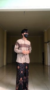Baju Koko Santri Dewasa Qynang Batik Lengan Panjang Katun Pria Seragam Hadroh Nusantara baju koko dewasa terbaru 2023 Muslim Masa Kini
