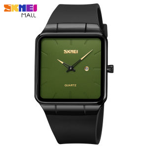 SKMEI Fashion Men Quartz Watch Casual Date Simple Genuine Ultra-thin Wristwatch 30m Waterproof 1961