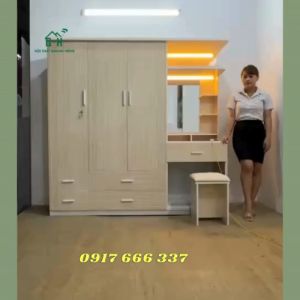 TỦ QUẦN ÁO NHỰA ĐÀI LOAN KÀM BÀN TRANG ĐIỂM CAO CẤP CÓ ĐÈN - GIAO NHANH 2H