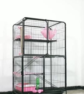 Multi-Layer Pet House: Sturdy Cat Condo & Large Stackable Cat Cage