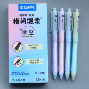 DS-0183 Neutral Pen Quick Dry 0.5mm Spacecraft Click DS183 for Primary And Secondary School Students Black Ink Pen