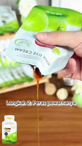 5 bungkus (150ml) Pewarna rambut dari tanaman herbal