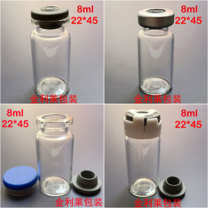 New 8ml/9ml Transparent Phosphate Glass Vials High Temperature Resistant for Experiment Sampling Original Liquid Storage Bottles