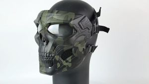 Wosport Skull Messenger Full Face Mask Fit FAST Helmet For Outdoor Sport Game CS Party
