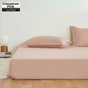 All Cotton Sky Blue-Green Bed Fitted Sheet 1.8m/2.2m
