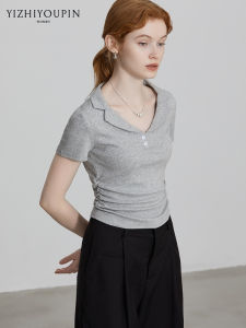 Flattering Slim-fit Short Sleeve T-shirt for Women
