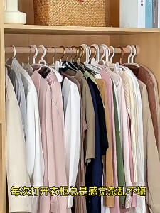 Sturdy Space Saver Hangers with Rotatable Hook Multi-Purpose Closet Organizers for College Dorm Apartment Essentials