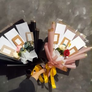 Buket Kosongan Kombinasi 3 Uang & 3 Stik Double Tape Praktis Tinggal Pakai Cocok Untuk Hadiah Ulangtahun Ultah Wedding Anniversary Pernikahan Wisuda Sidang dll
